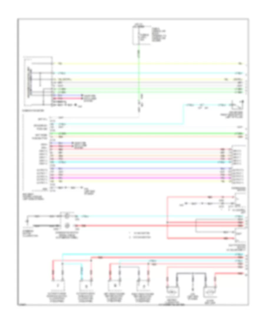 Instrument Illumination Wiring Diagram, Except Convertible (1 of 2) for Nissan Murano CrossCabriolet 2012