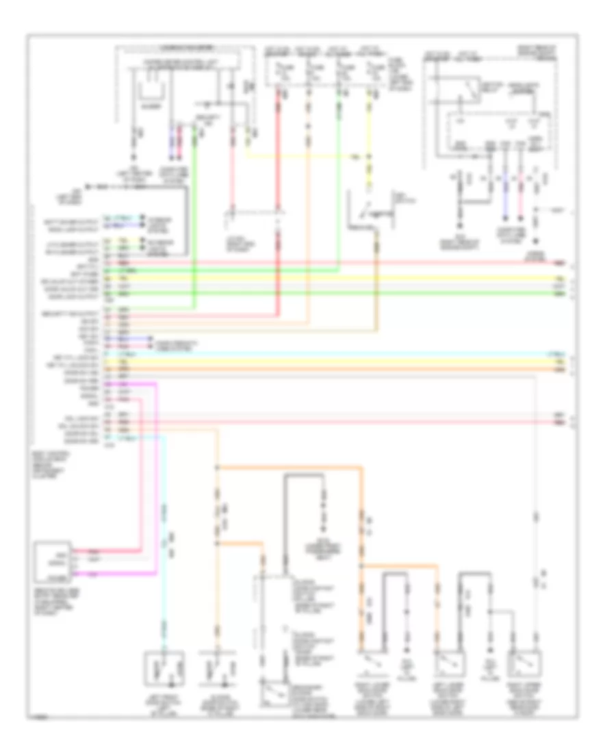 Forced Entry Wiring Diagram 1 of 2 for Nissan NVSV 2014 1500