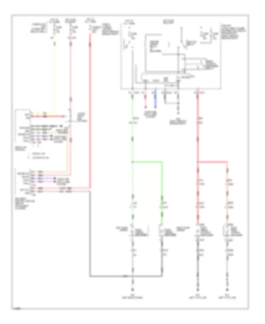 Defoggers Wiring Diagram for Nissan NVSV 2014 1500