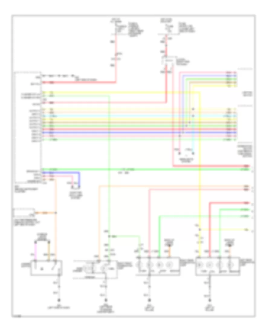 Exterior Lamps Wiring Diagram (1 of 2) for Nissan NV1500 SV 2014
