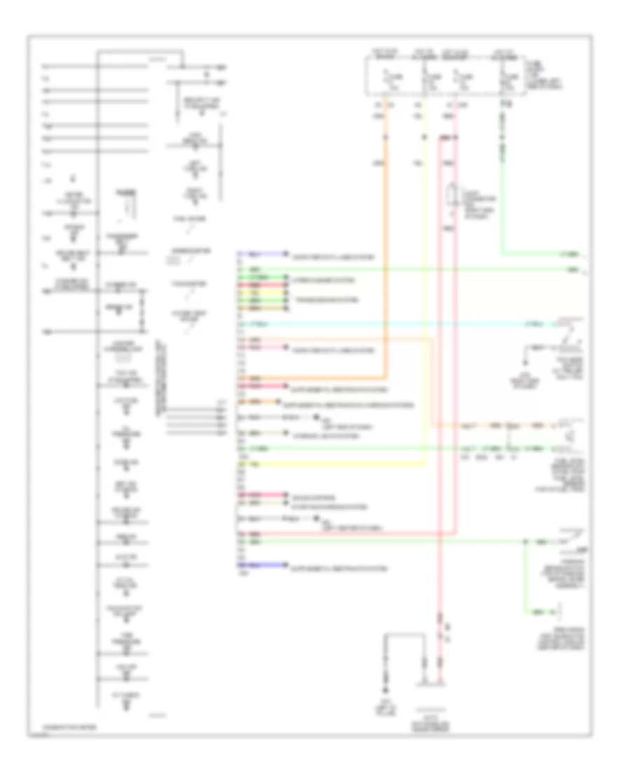 Instrument Cluster Wiring Diagram 1 of 2 for Nissan NVSV 2014 1500