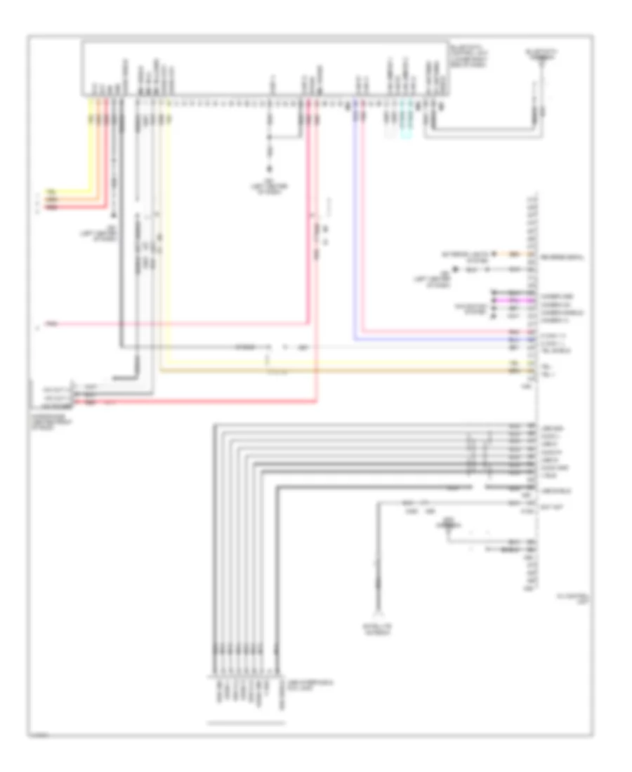 Navigation Wiring Diagram 2 of 2 for Nissan NVSV 2014 1500