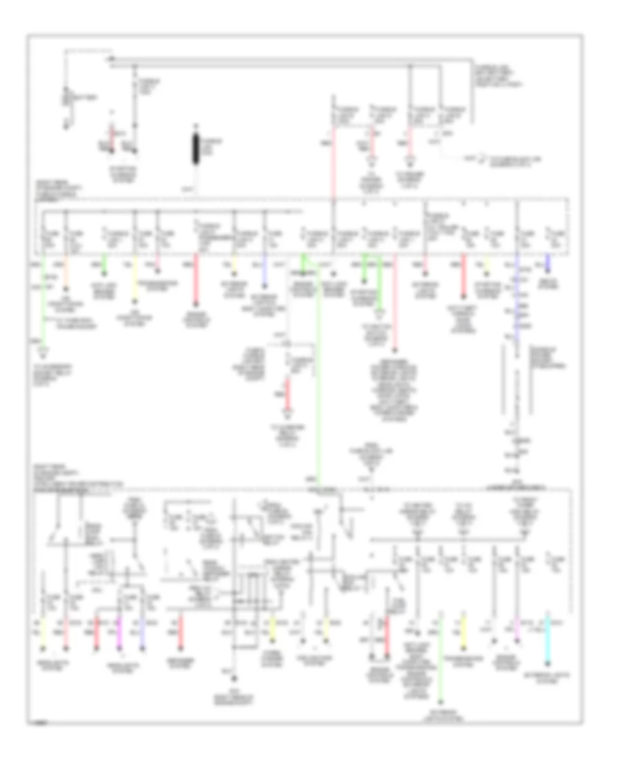 Power Distribution Wiring Diagram 1 of 3 for Nissan NVSV 2014 1500
