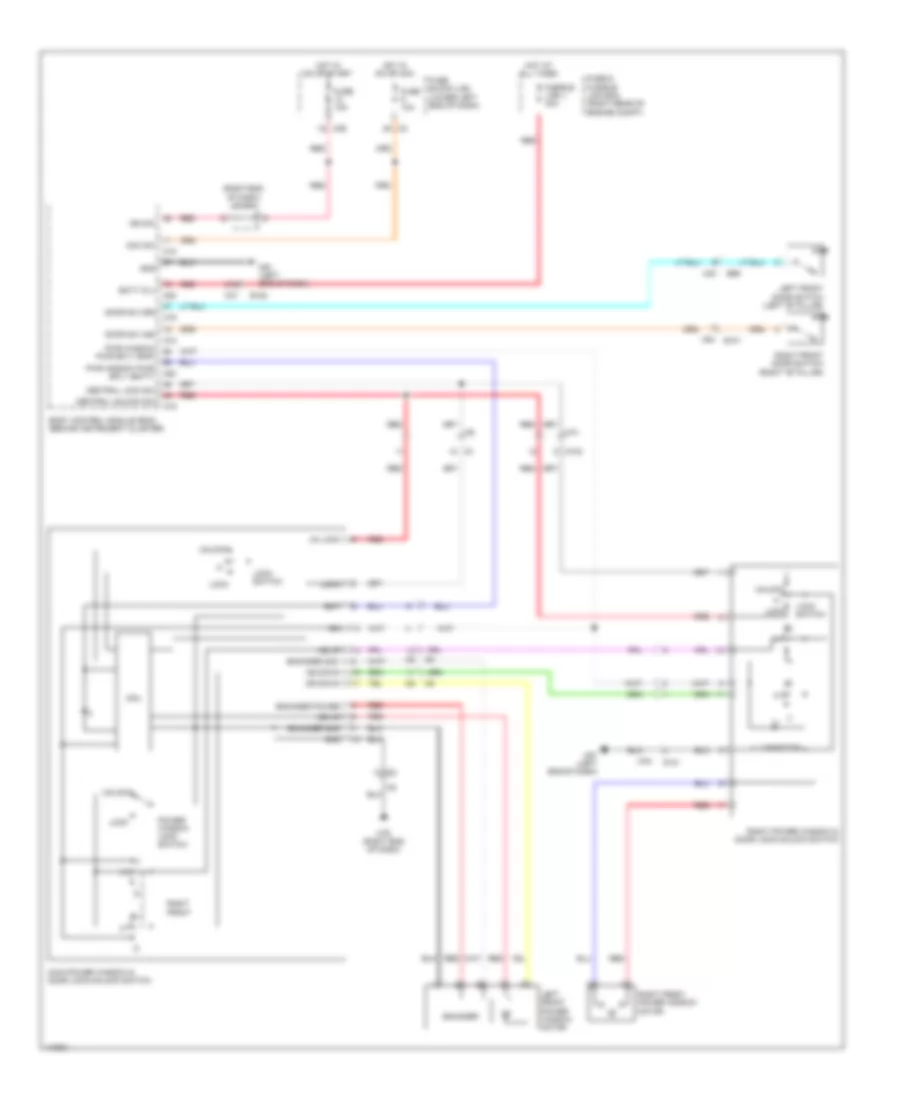 Power Windows Wiring Diagram for Nissan NV1500 SV 2014