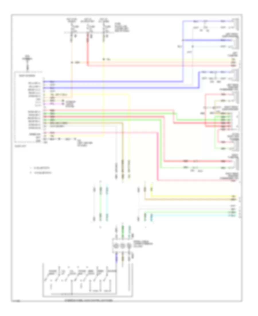 Mid Line Radio Wiring Diagram 1 of 2 for Nissan NVSV 2014 1500