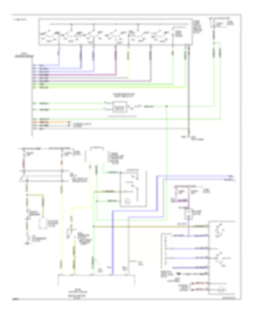 AC Wiring Diagram, Push Control Type (1 of 2) for Nissan Sentra GXE 1993