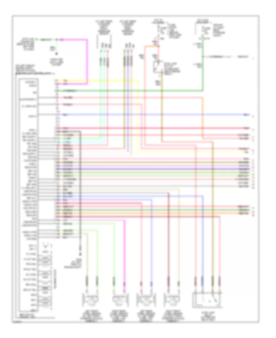 Anti lock Brakes Wiring Diagram with Traction Control  Stability Assist 1 of 2 for Nissan Titan XE 2005