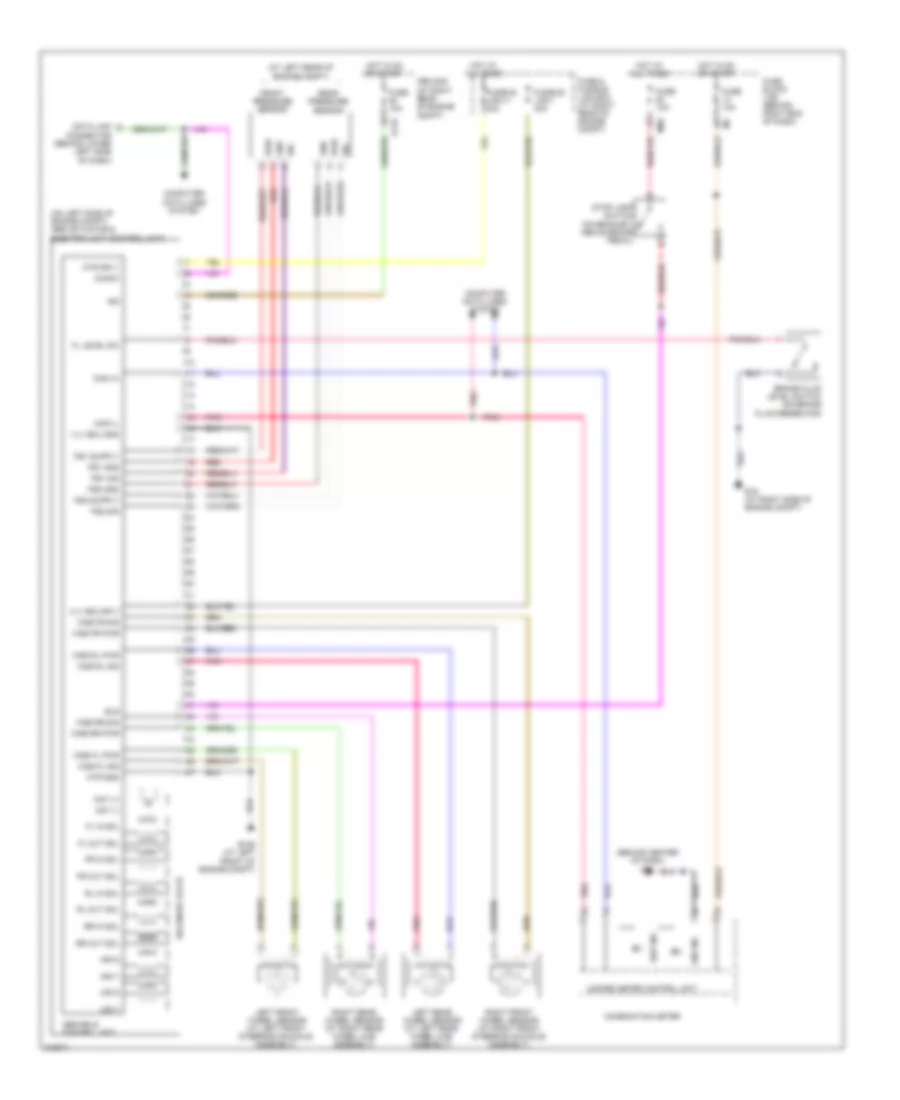 Anti lock Brakes Wiring Diagram with Traction Control for Nissan Titan XE 2005