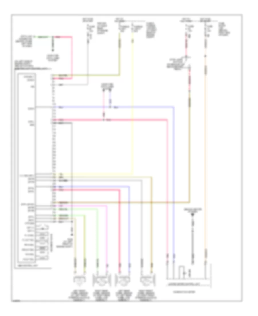 Anti lock Brakes Wiring Diagram without Traction Control for Nissan Titan XE 2005