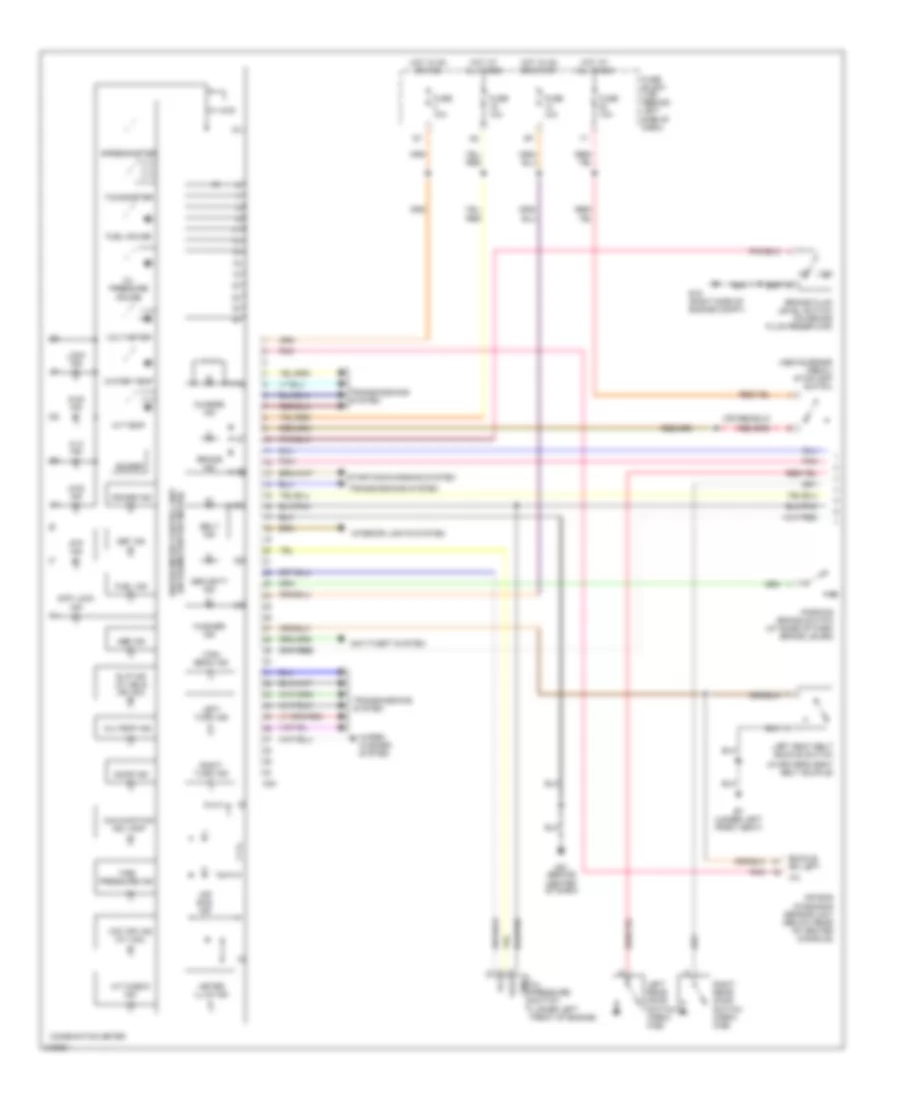 Instrument Cluster Wiring Diagram 1 of 2 for Nissan Titan XE 2005