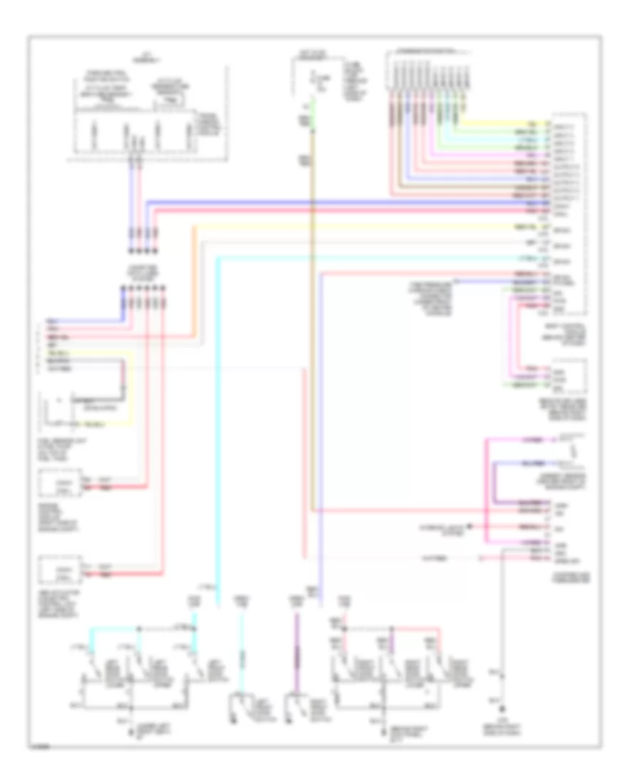 Instrument Cluster Wiring Diagram 2 of 2 for Nissan Titan XE 2005