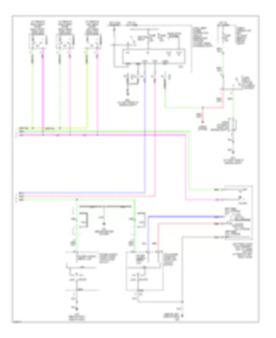 Power Door Locks Wiring Diagram Crew Cab 2 of 2 for Nissan Titan XE 2005