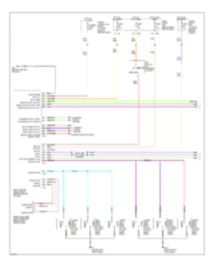 Power Door Locks Wiring Diagram Except Crew Cab 1 of 2 for Nissan Titan XE 2005