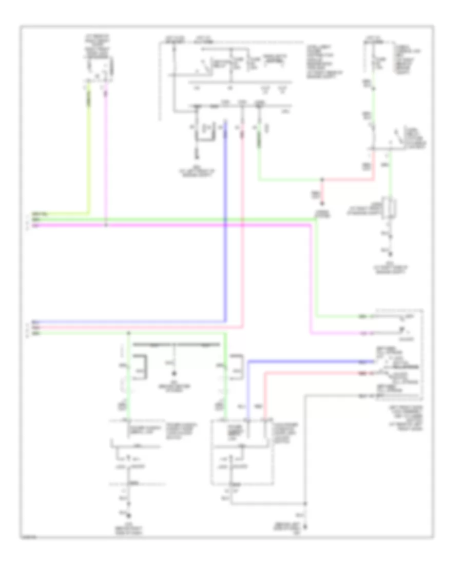 Power Door Locks Wiring Diagram Except Crew Cab 2 of 2 for Nissan Titan XE 2005