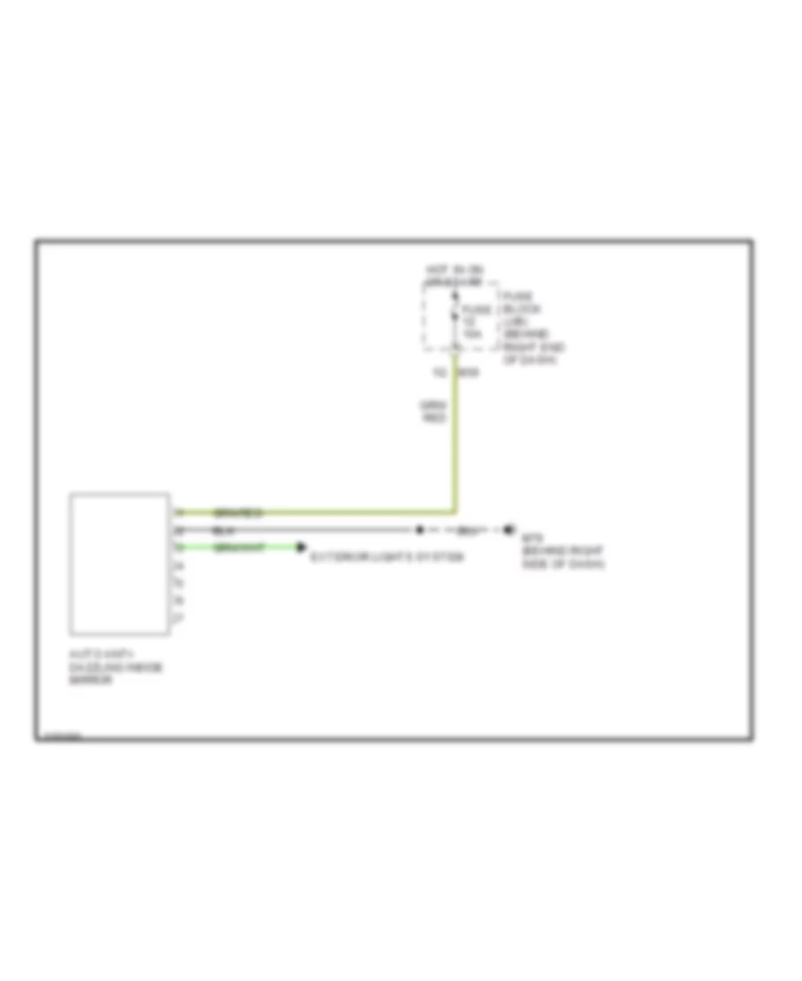 Auto Anti dazzling Inside Mirror Wiring Diagram for Nissan Titan XE 2005