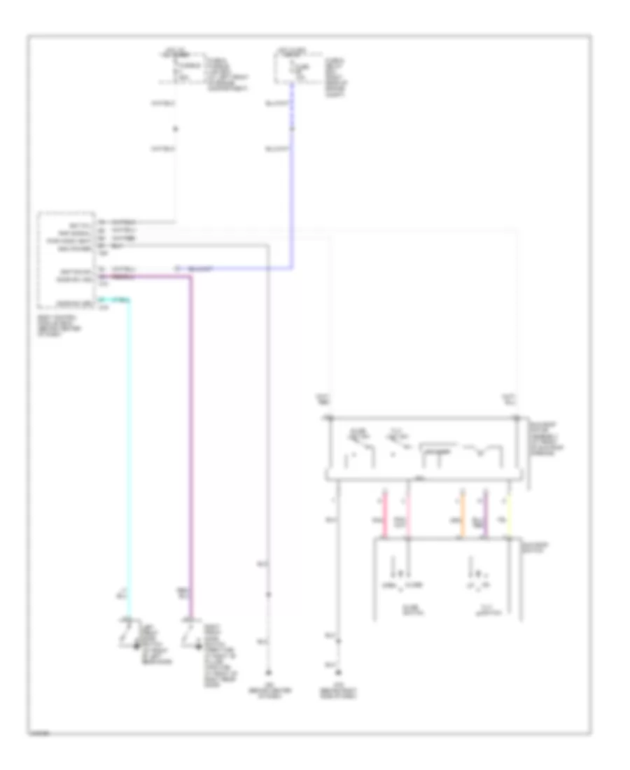 Power Top Sunroof Wiring Diagram for Nissan Titan XE 2005