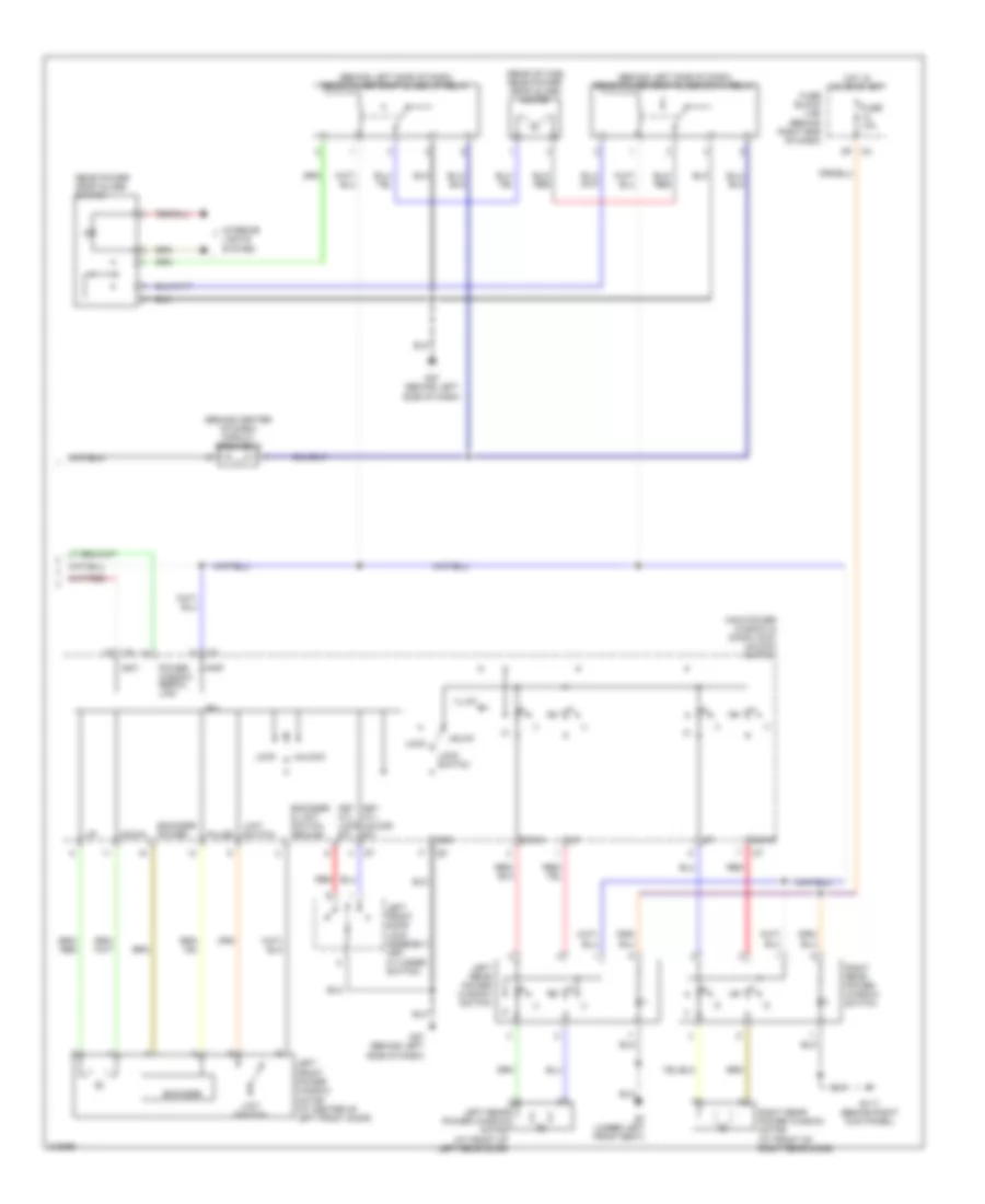 Power Windows Wiring Diagram with Crew Cab 2 of 2 for Nissan Titan XE 2005