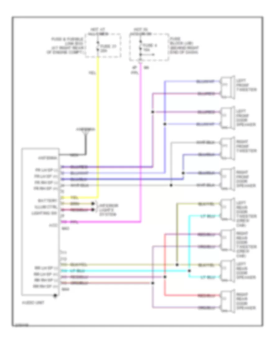 Base Radio Wiring Diagram for Nissan Titan XE 2005