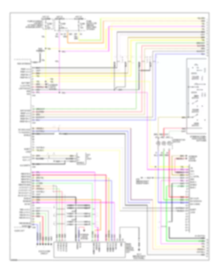 Premium Radio Wiring Diagram with Navigation 1 of 3 for Nissan Titan XE 2005