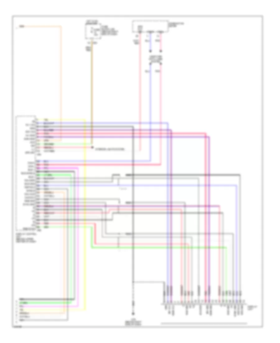 Premium Radio Wiring Diagram with Navigation 3 of 3 for Nissan Titan XE 2005