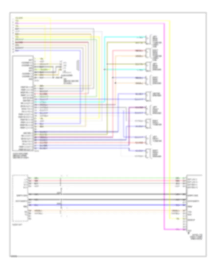 Premium Radio Wiring Diagram without Navigation 2 of 2 for Nissan Titan XE 2005