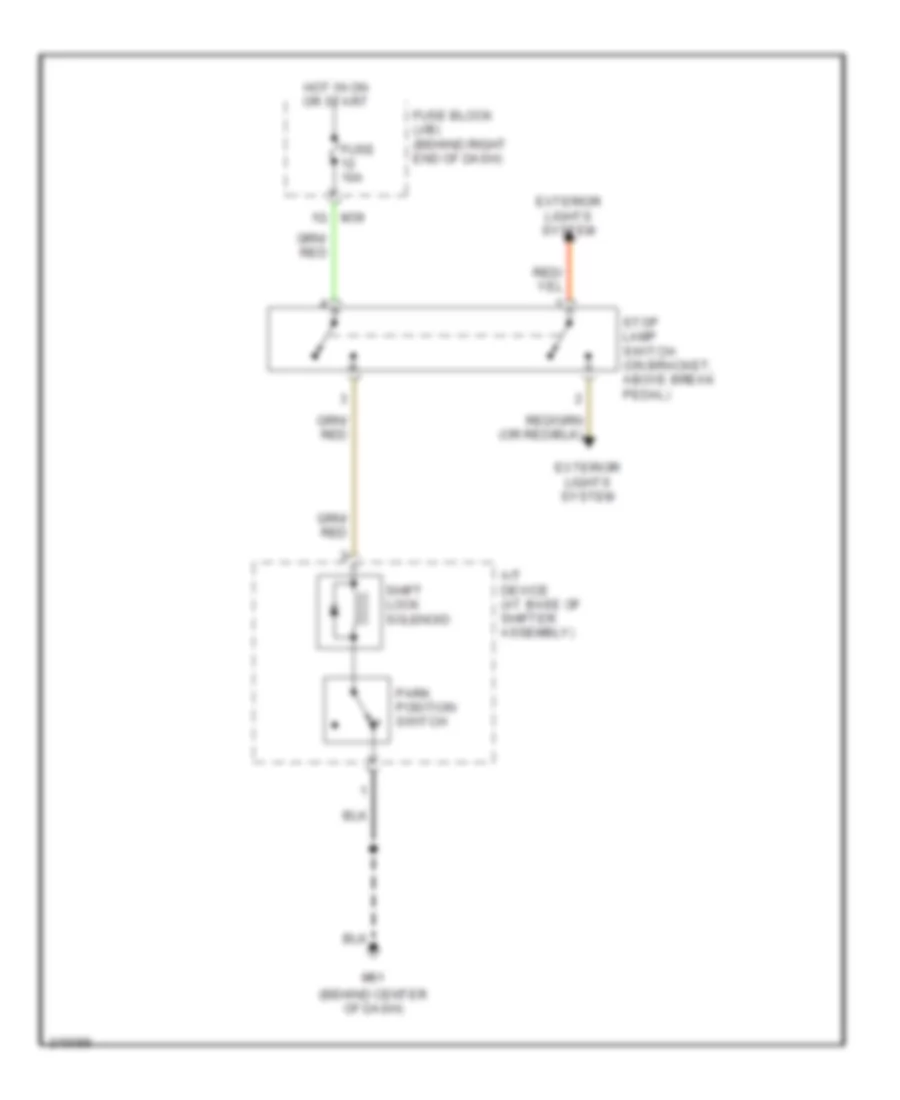 Shift Interlock Wiring Diagram with Column Shift for Nissan Titan XE 2005