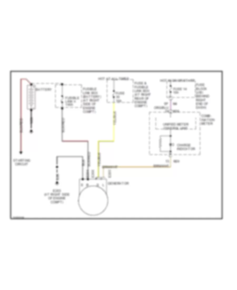 Charging Wiring Diagram for Nissan Titan XE 2005