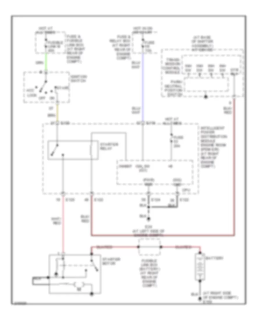 Starting Wiring Diagram for Nissan Titan XE 2005