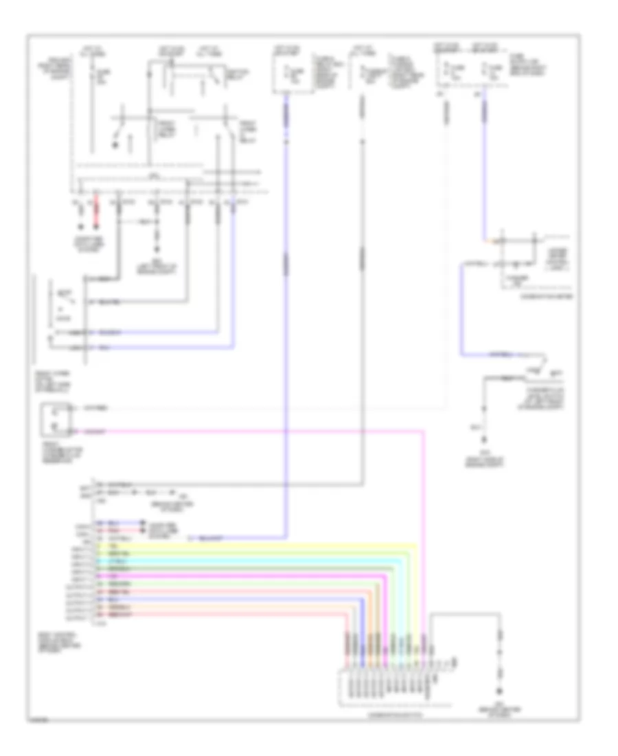 Wiper Washer Wiring Diagram for Nissan Titan XE 2005