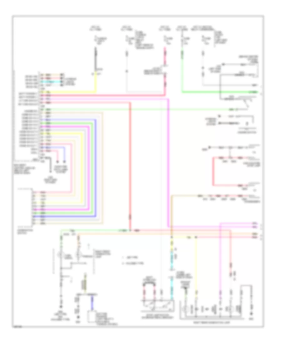 Exterior Lamps Wiring Diagram 1 of 2 for Nissan Leaf S 2013