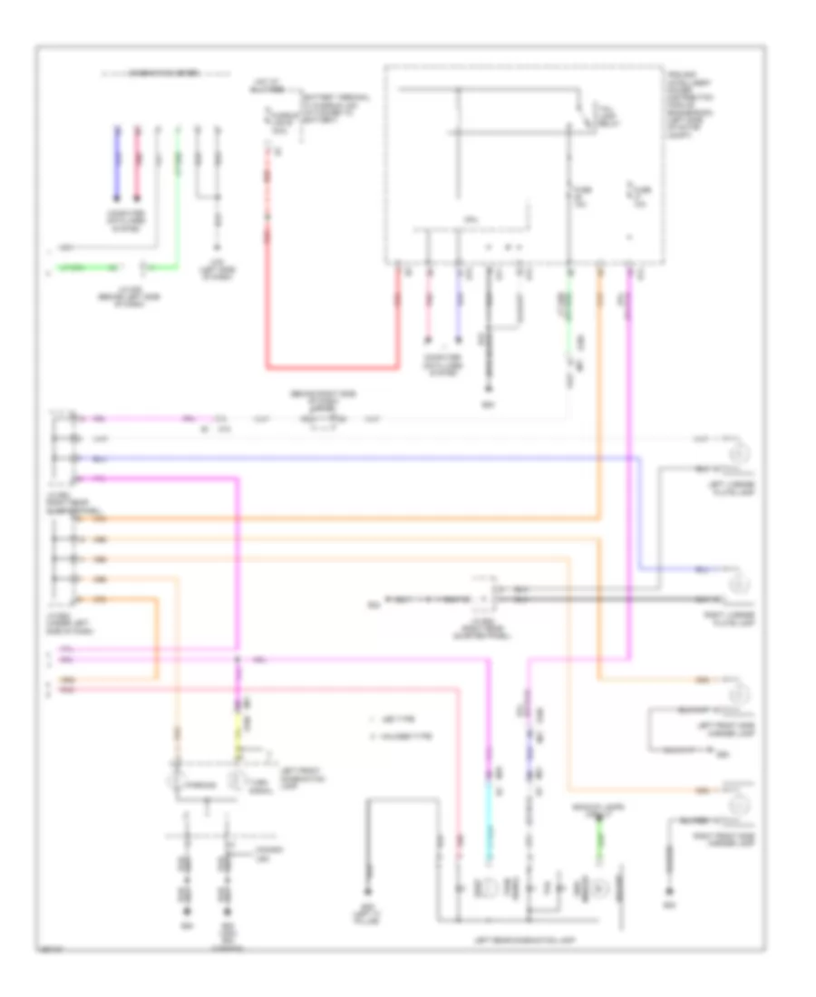 Exterior Lamps Wiring Diagram 2 of 2 for Nissan Leaf S 2013