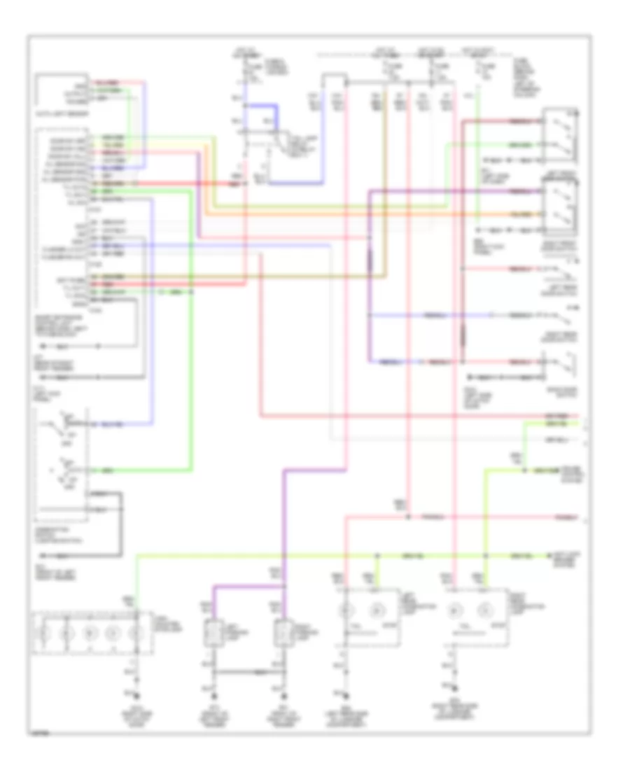 Exterior Lamps Wiring Diagram (1 of 2) for Nissan Pathfinder LE 2002