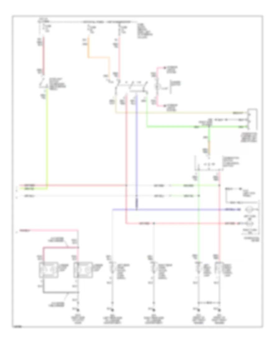 Exterior Lamps Wiring Diagram (2 of 2) for Nissan Pathfinder LE 2002