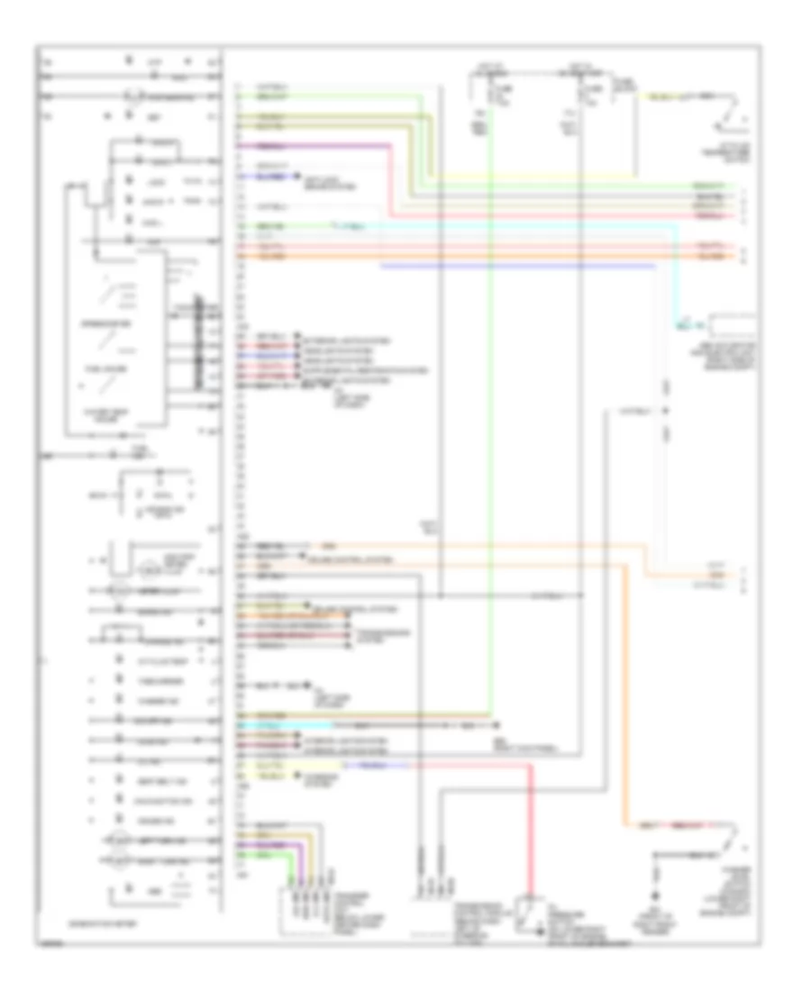 Instrument Cluster Wiring Diagram 1 of 2 for Nissan Pathfinder LE 2002