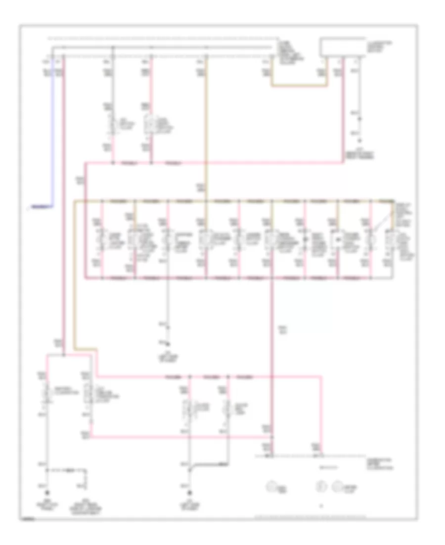 Instrument Illumination Wiring Diagram (2 of 2) for Nissan Pathfinder LE 2002