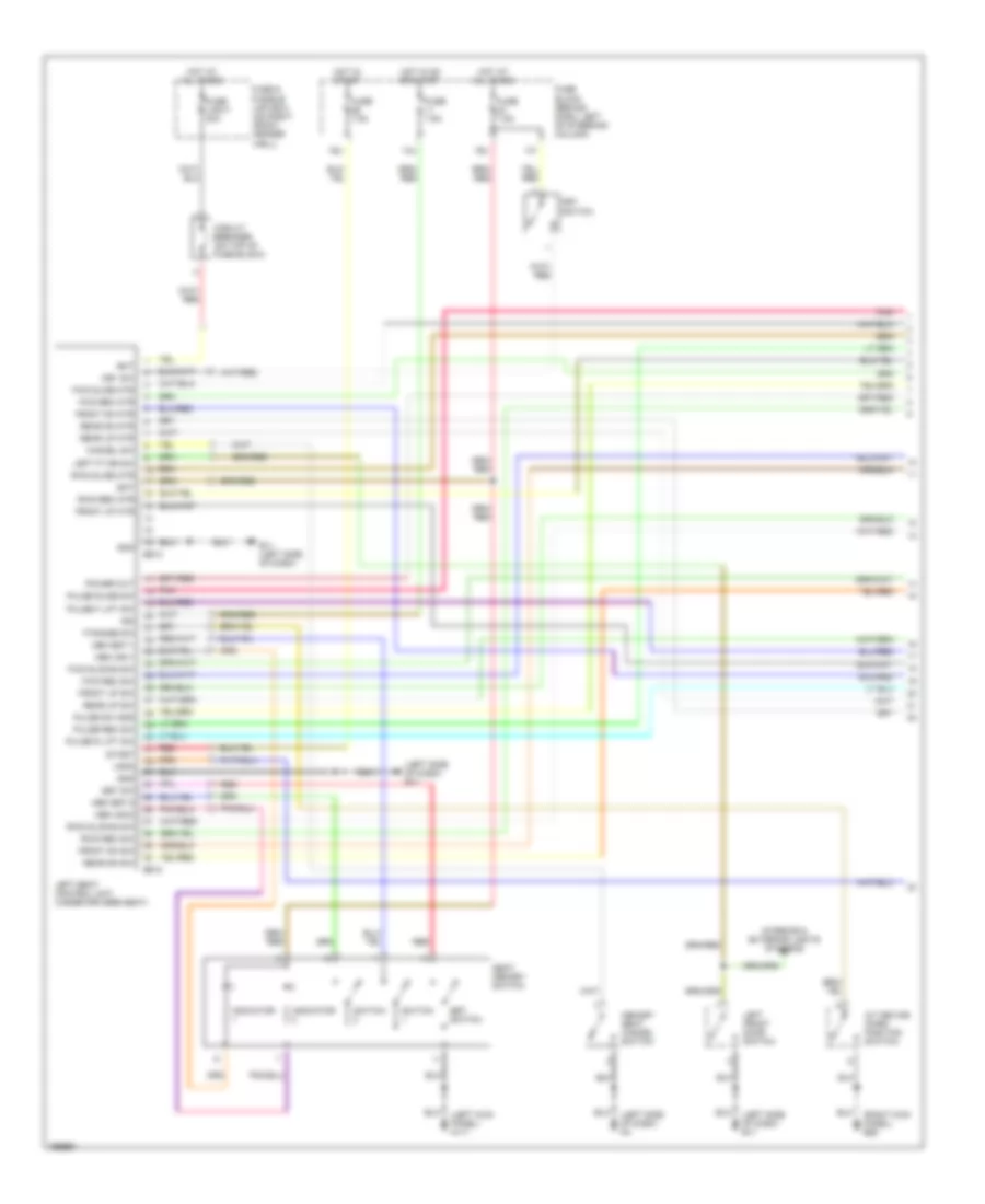 Memory Seat Wiring Diagram 1 of 2 for Nissan Pathfinder LE 2002