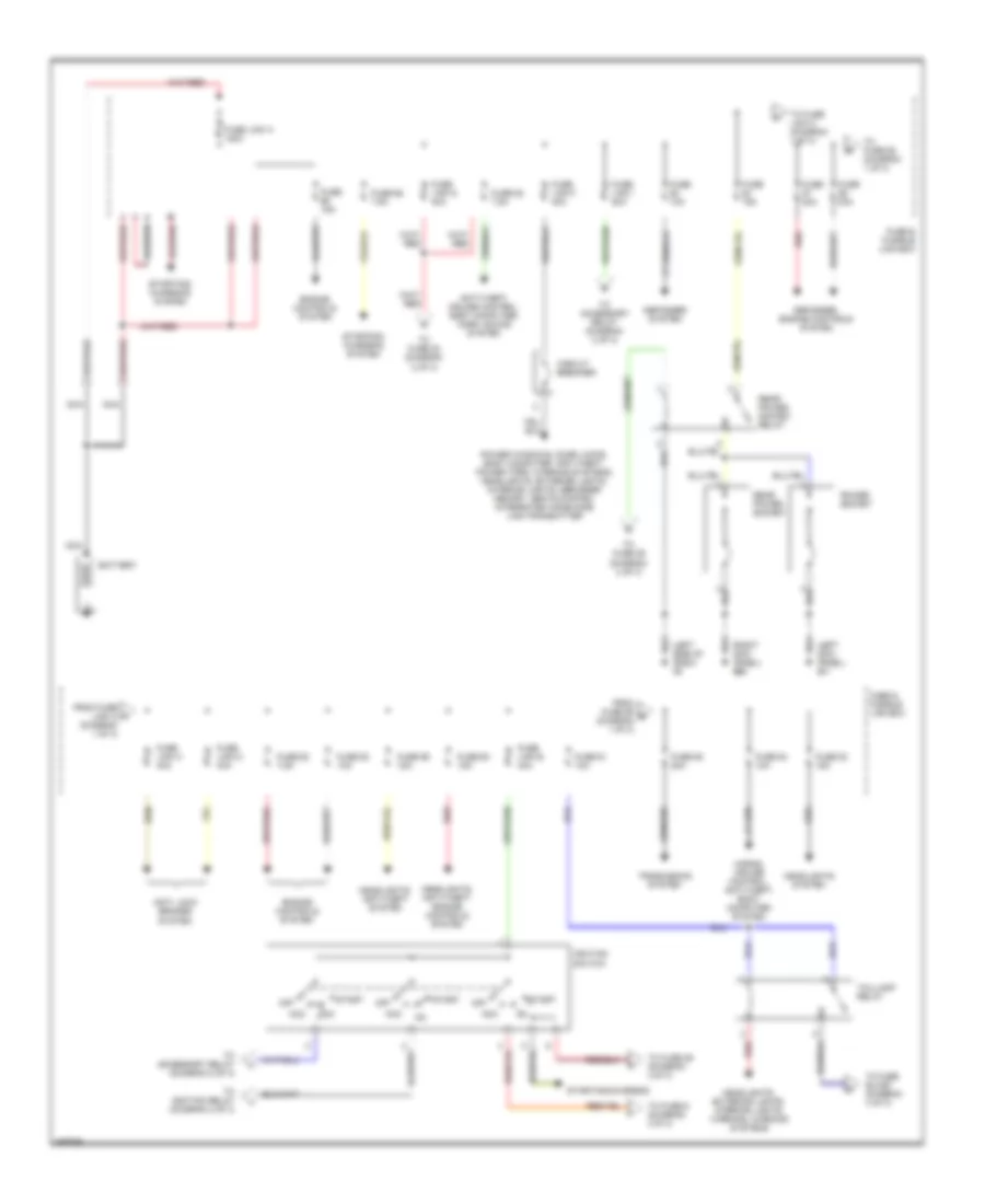 Power Distribution Wiring Diagram 1 of 3 for Nissan Pathfinder LE 2002