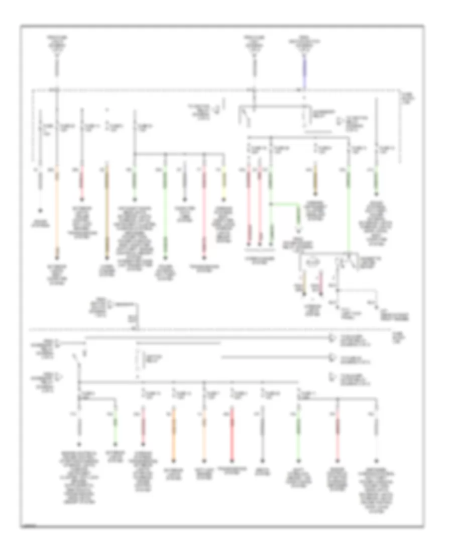 Power Distribution Wiring Diagram (2 of 3) for Nissan Pathfinder LE 2002