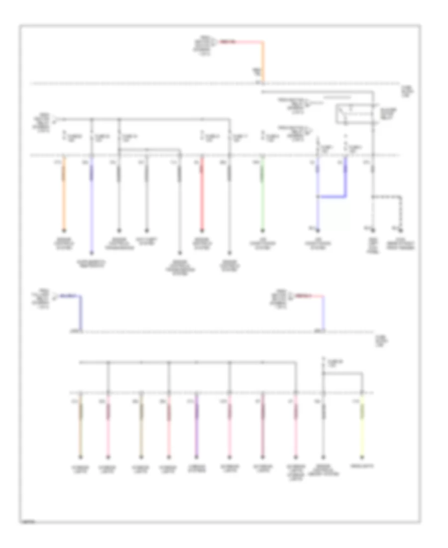 Power Distribution Wiring Diagram (3 of 3) for Nissan Pathfinder LE 2002