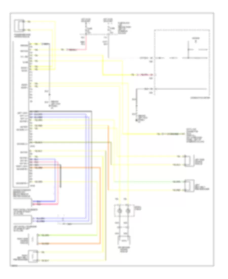 Supplemental Restraint Wiring Diagram for Nissan Pathfinder LE 2002