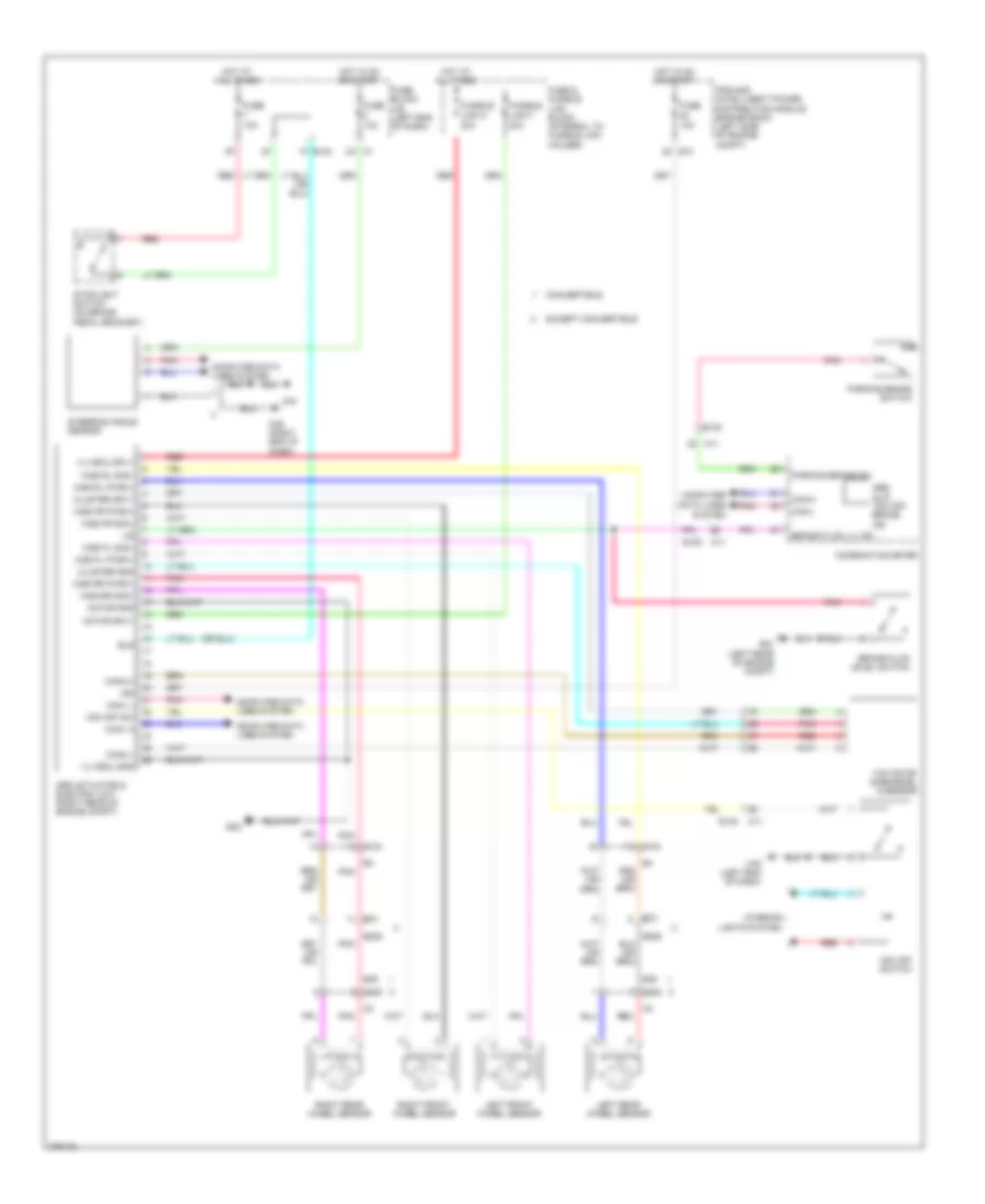 Anti lock Brakes Wiring Diagram for Nissan Murano LE 2012