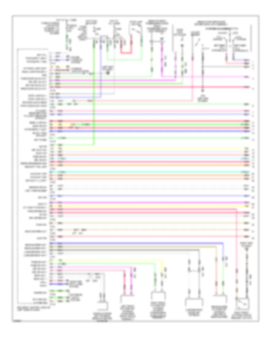 Anti theft Wiring Diagram Except Convertible 1 of 3 for Nissan Murano LE 2012