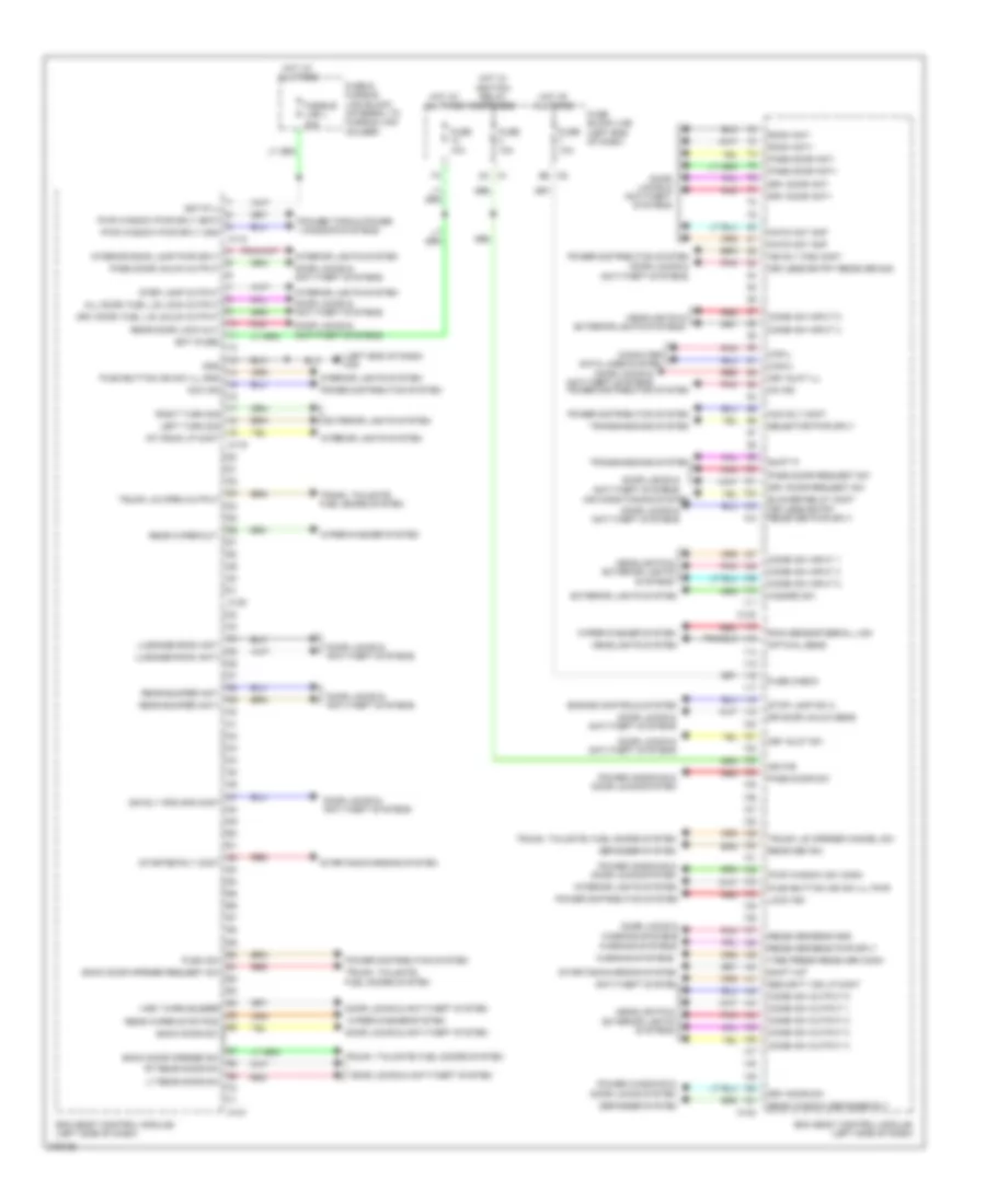 Body Control Modules Wiring Diagram Except Convertible for Nissan Murano LE 2012