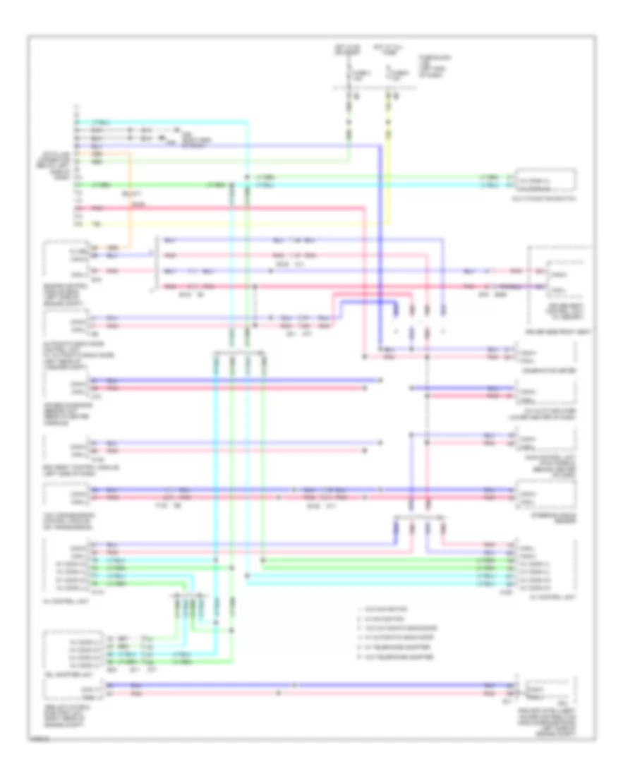 Computer Data Lines Wiring Diagram Except Convertible for Nissan Murano LE 2012