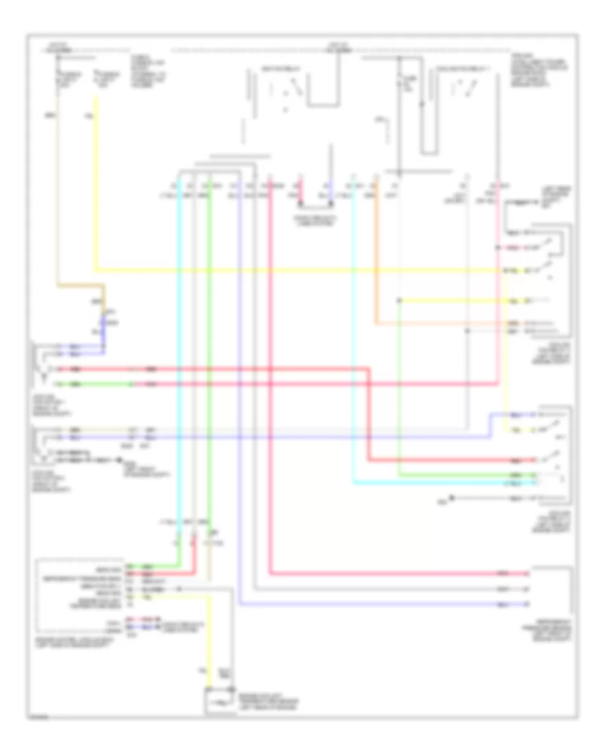 Cooling Fan Wiring Diagram for Nissan Murano LE 2012