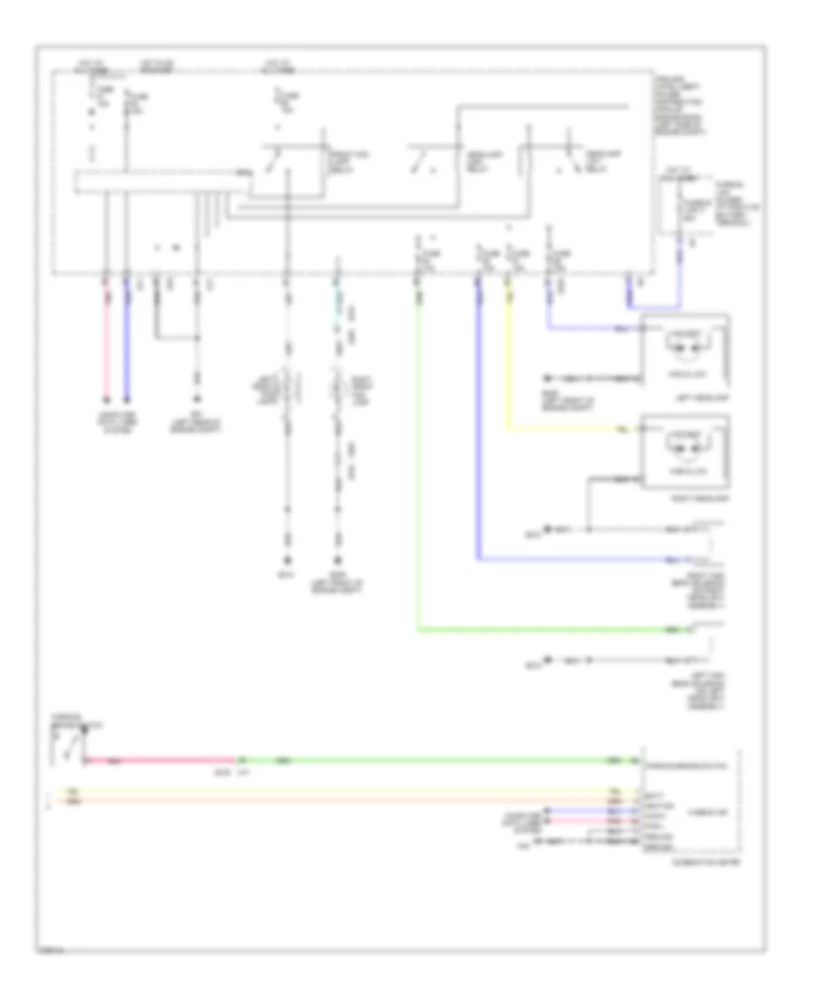 Headlights Wiring Diagram Convertible 2 of 2 for Nissan Murano LE 2012