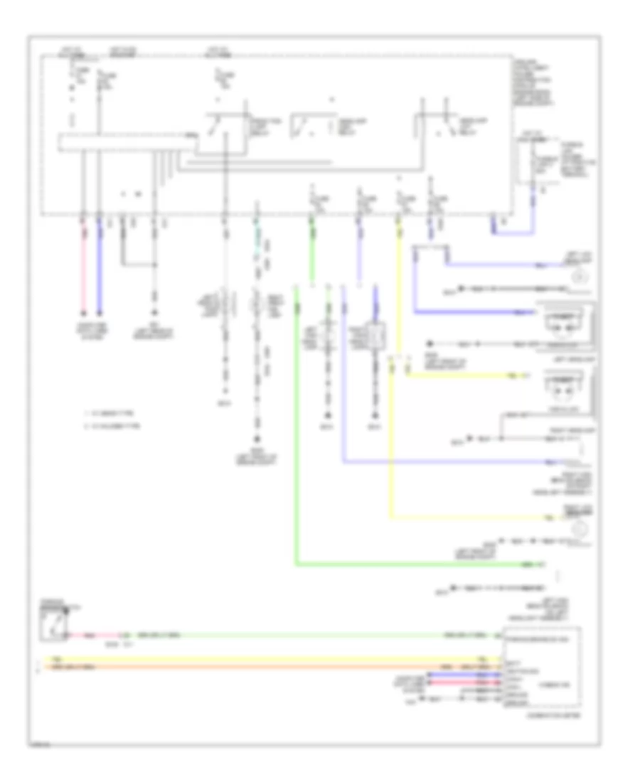 Headlights Wiring Diagram Except Convertible 2 of 2 for Nissan Murano LE 2012