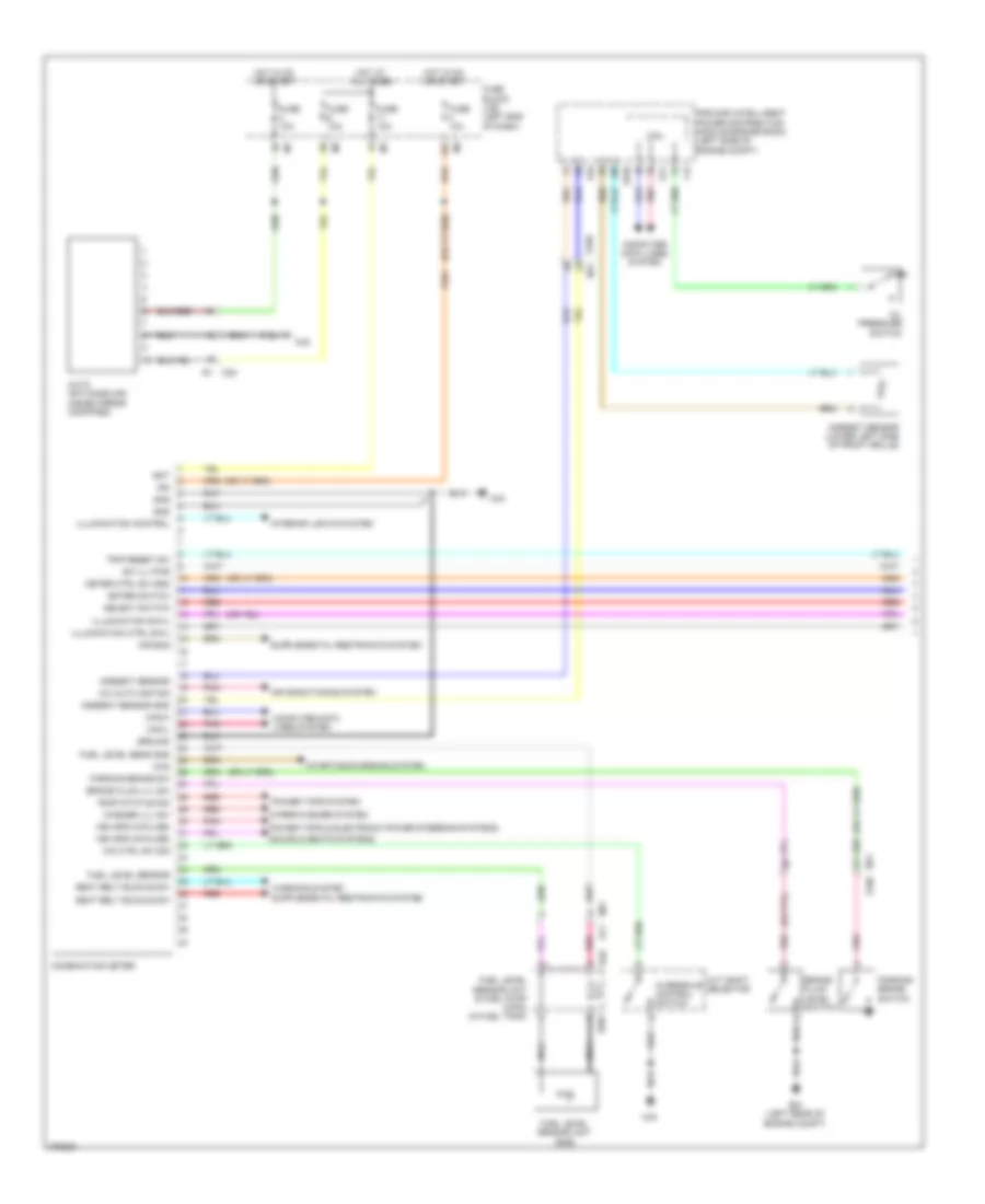 Instrument Cluster Wiring Diagram 1 of 2 for Nissan Murano LE 2012