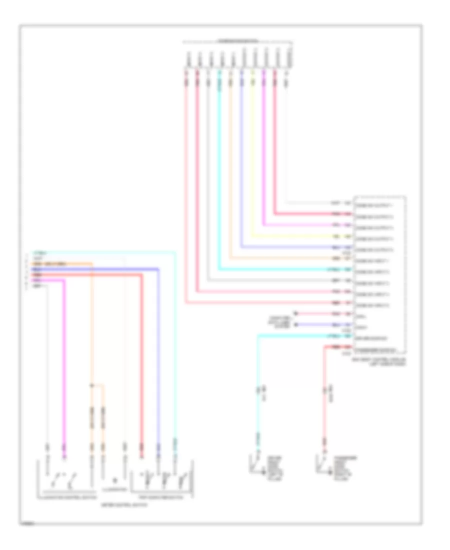 Instrument Cluster Wiring Diagram 2 of 2 for Nissan Murano LE 2012