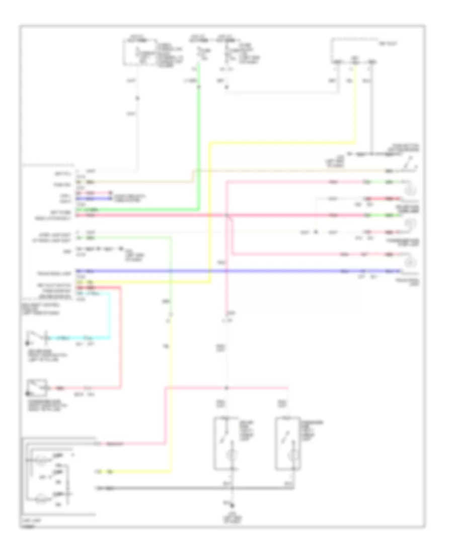 Courtesy Lamps Wiring Diagram Convertible for Nissan Murano LE 2012